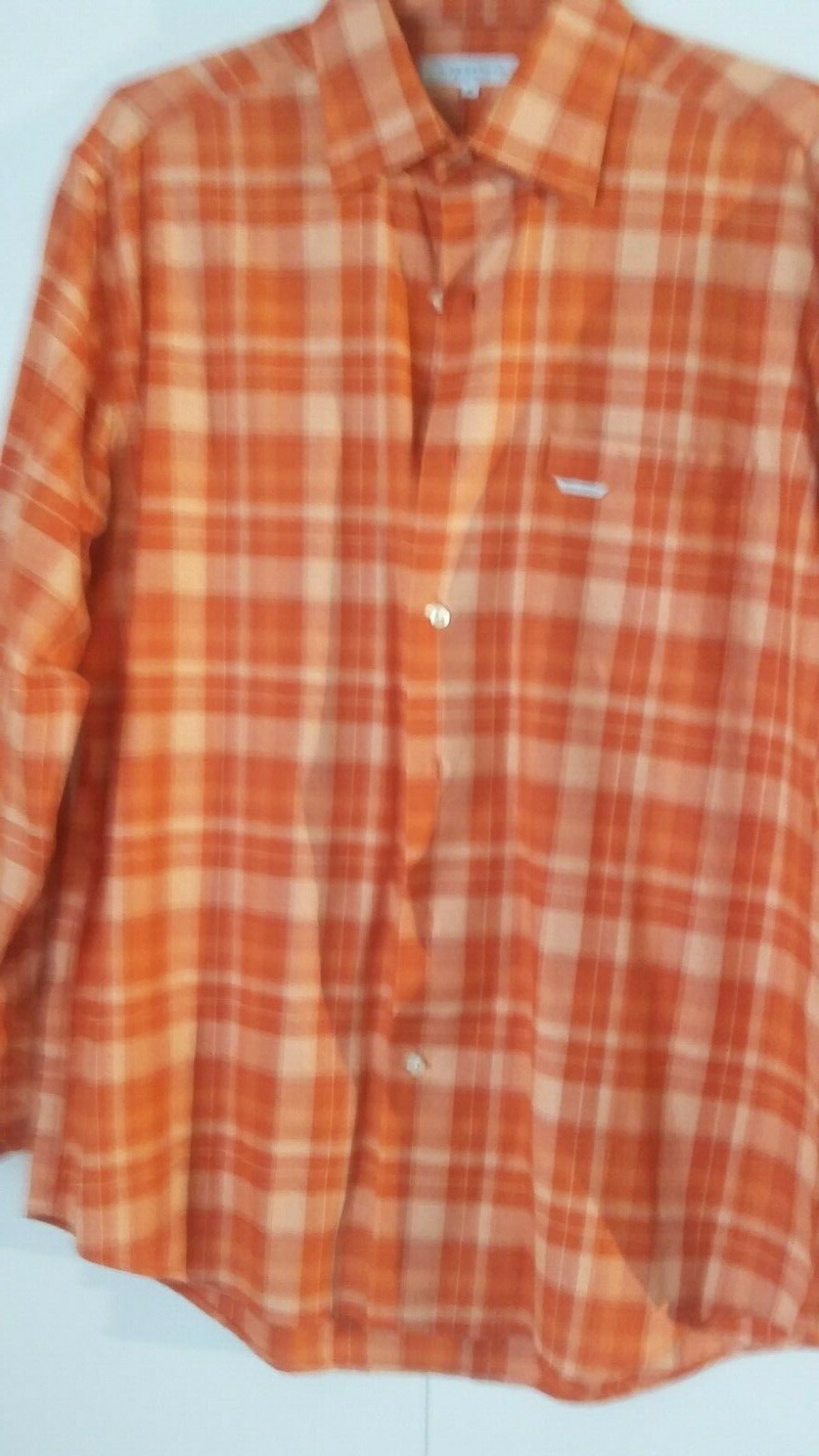Рубашка Alex Cannon Mens Orange Plaid 